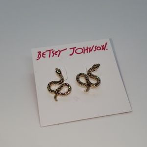 Betsey Johnson Snake Earrings